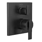 Delta Ara Angular Modern Monitor 17 Series Valve Trim with 3-Setting Integrated Diverter