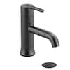 Delta Trinsic Single Handle Bathroom Faucet with Lever Handle & Metal Drain & Pop Up