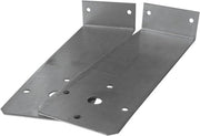 Metal mounting bracket with dual vertical flanges and multiple pre-drilled holes for installation.