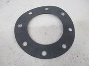 Dark gray circular gasket with central hole and eight evenly spaced mounting holes around the perimeter.