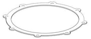Circular rubber gasket with evenly spaced mounting tabs around the perimeter.