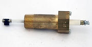 McDonnell & Miller PA800-U long barrel probe with brass cylinder, threaded connector, and white and black end fittings.