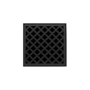 Infinity Drain 5" x 5" MD 5-3I BK Center Drain Kit: Matte Black