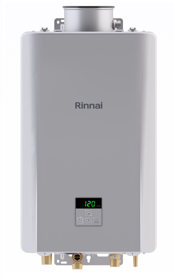 Rinnai RE Series 9.8 GPM 199,000 BTU Indoor Liquid Propane Non-Condensing Tankless Water Heater - RE199IP