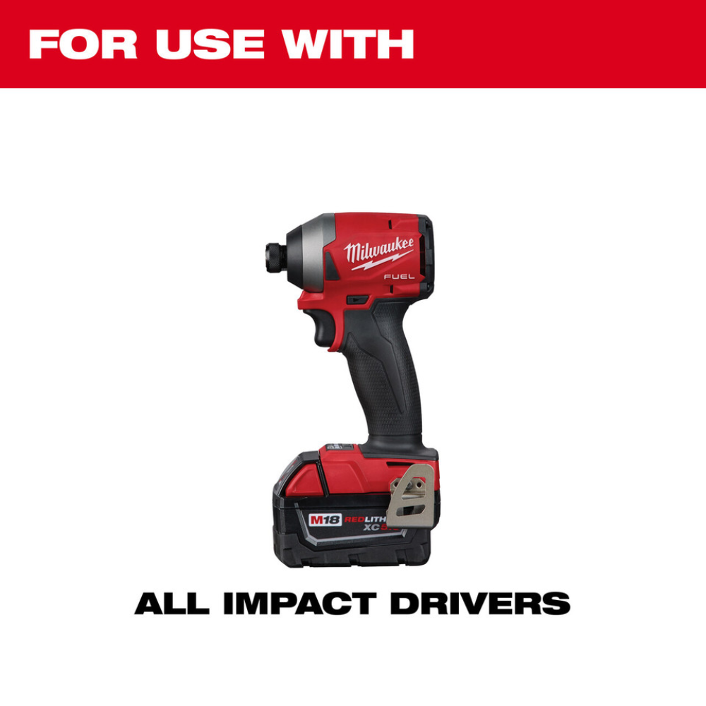 Milwaukee Shockwave 1 in. impact hole saw with black cutting head and red body.