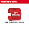 Milwaukee BIG HAWG circular saw blade with carbide teeth and arbor, red and black packaging box shown.