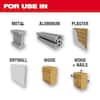 Milwaukee Hole DOZER bi-metal hole saw 3-1/4 inch with arbor and accessories shown.