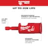 3/4" diamond hole saw with red metal body and packaging label visible.