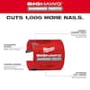 Red Milwaukee tool case containing 10 hole saws with carbide teeth and accessories.