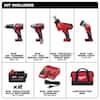 Milwaukee 2695-24 M18 18V Cordless Power Tool Combo Kit with Hammer Drill, Impact Driver, Reciprocating Saw, and Work Light (2 Batteries, Charger, and Tool Case Included)