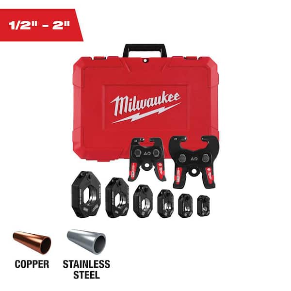Milwaukee 1/2 - 2 inch CTS-V Pivoting Press Ring Kit for M18 FORCE LOGIC Press Tool - 49-16-2692X