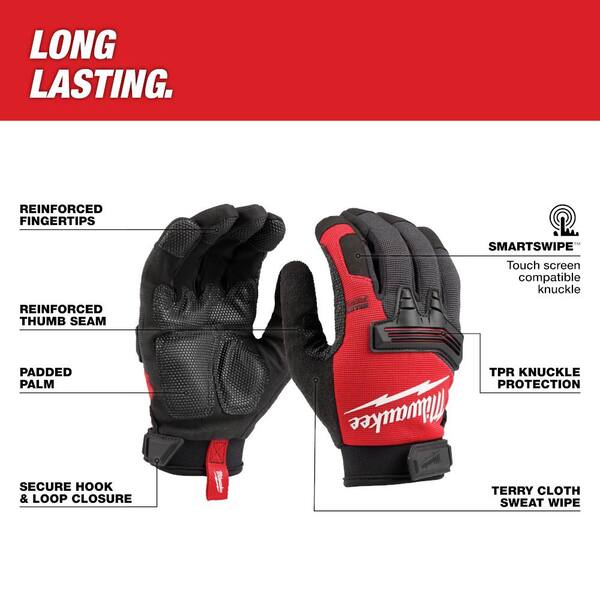 Milwaukee Wrecking Work Gloves - XL - 48-73-8533