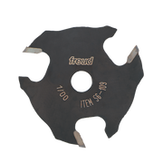 Black slotting cutter with three carbide wings, central bore, and "freud" branding with item number 56-109.
