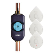 Moen Flo 1.25 in. Smart Water Leak Detector with Automatic Water Shutoff Valve with Smart Water Detector (3-Pack)