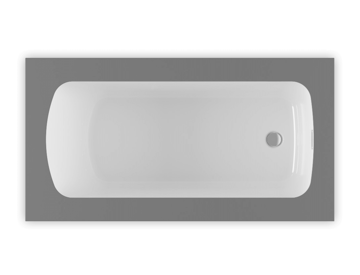 Bain Ultra Monarch Gl 6036 Rectangular Alcove Or Drop In 1-Person 48 Gallon Soaker Bathtub with 1-1/2" Standard Deck in White - BMLFRB00N-01