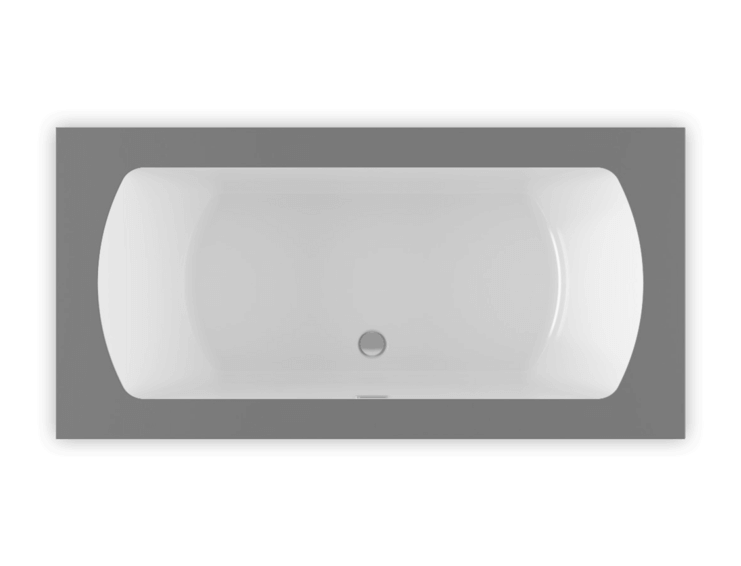 Bain Ultra Monarch 6636 Rectangular Alcove Or Drop In 2-Person 63 Gallon Soaker Bathtub with 1-1/2" Standard Deck in White - BMOLRB00N-01