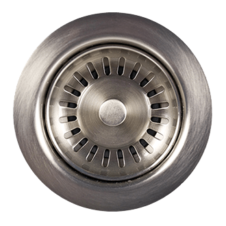 Brushed nickel slip joint tailpiece extension tube with ridged circular design for lavatory sink drain installation.