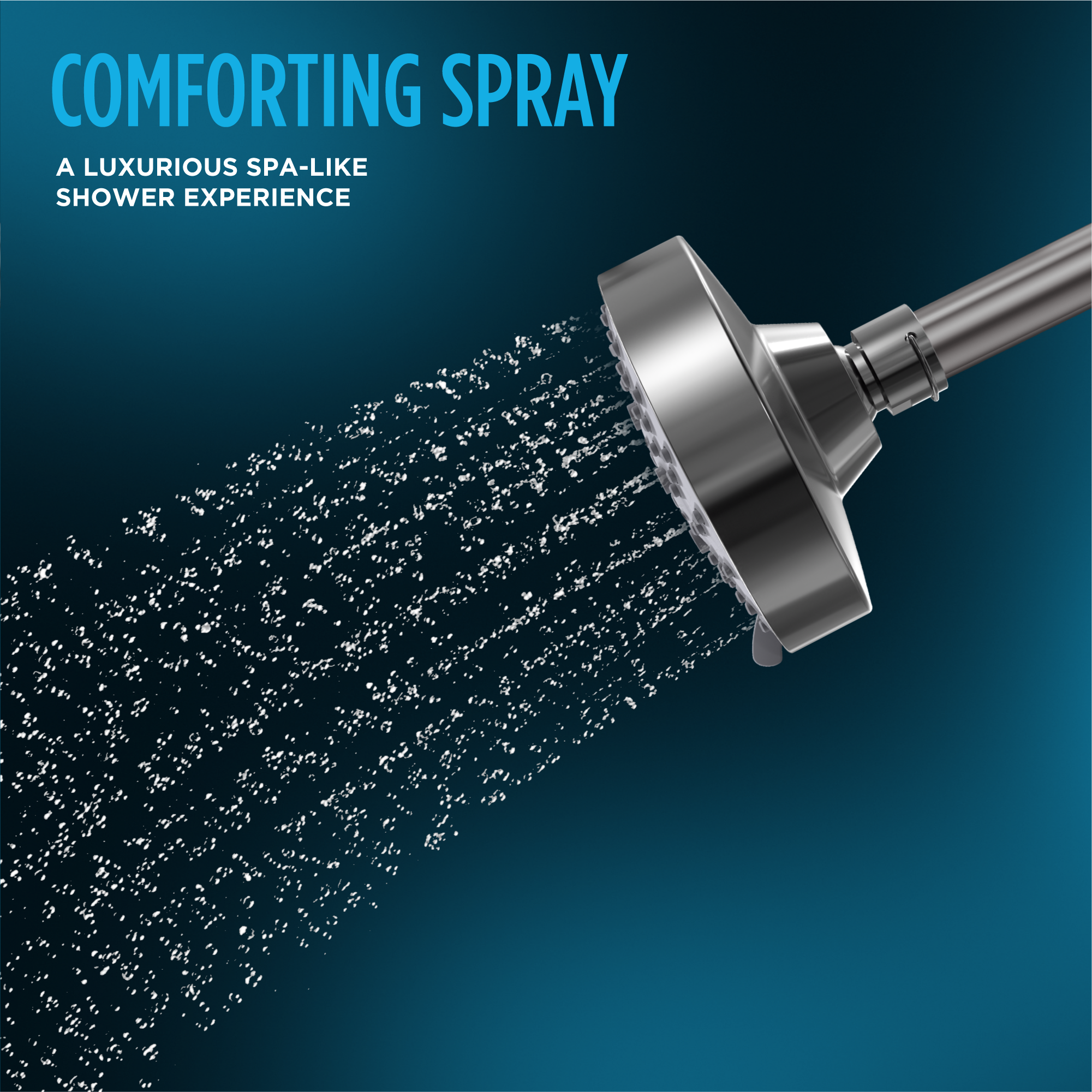 Toto L Series Classic Round Five Spray Modes 4 inch 1.75 GPM Shower Head, Polished Chrome - TBW03001U4#CP