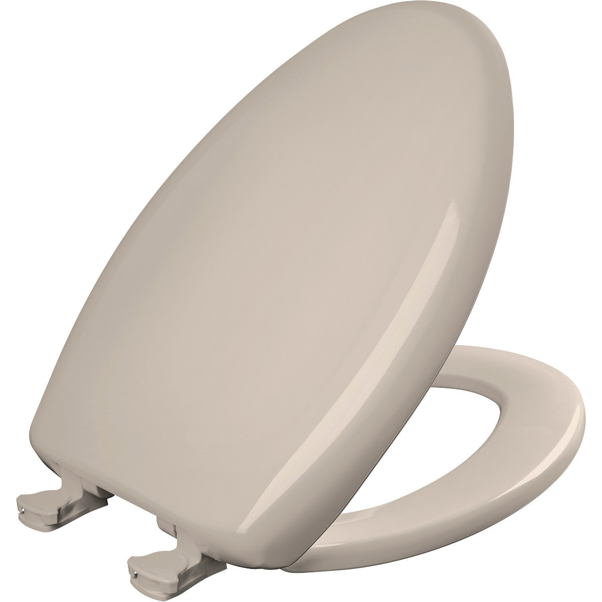 Bemis 1200SLOWT 443 Elongated Plastic Toilet Seat in Blush with STA-TITE Seat Fastening System, EasyClean and WhisperClose Hinge