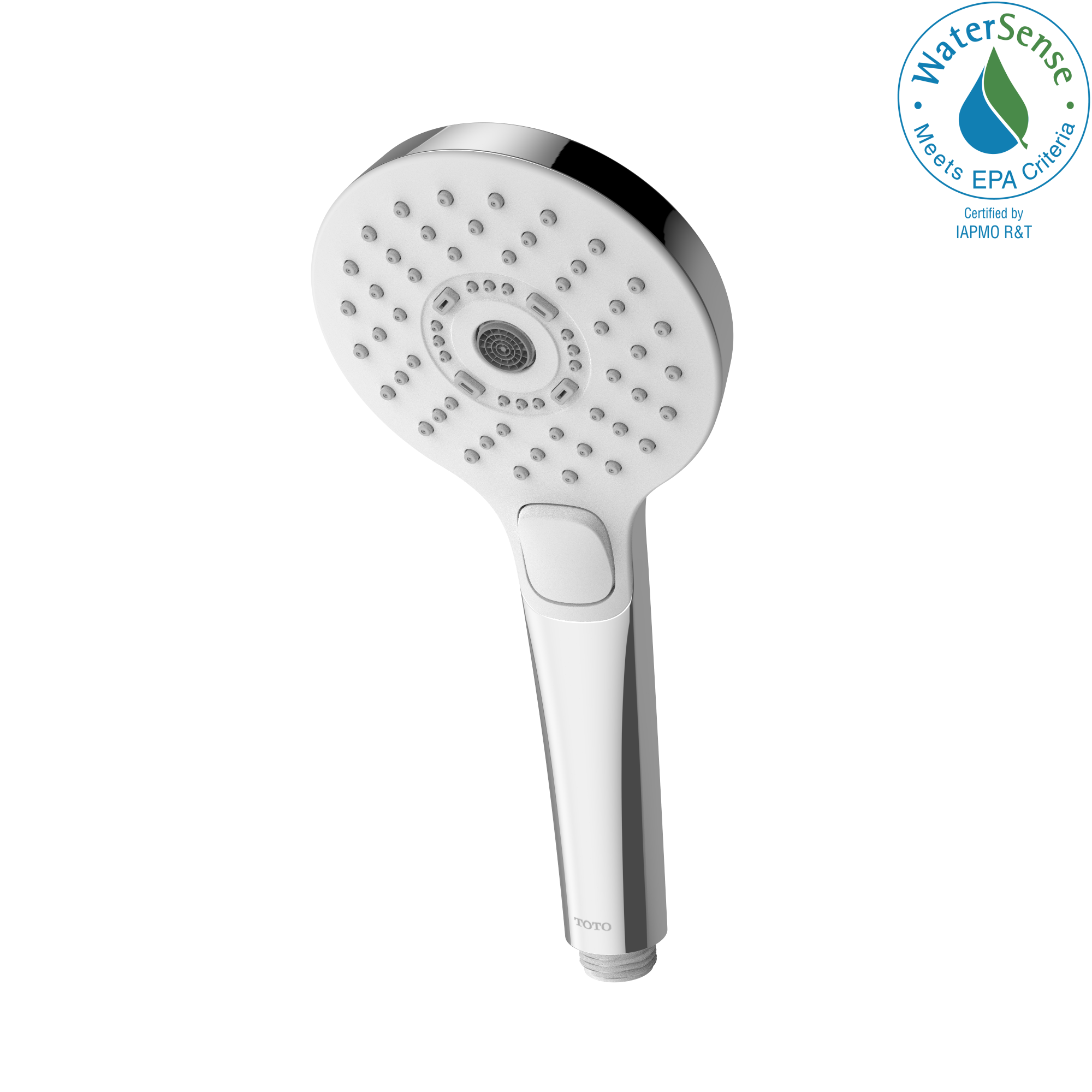 Toto G Series Round Three Spray Modes 4 inch 1.75 GPM Handshower with ACTIVE WAVE, COMFORT WAVE, and WARM SPA, Polished Chrome - TBW01011U4#CP