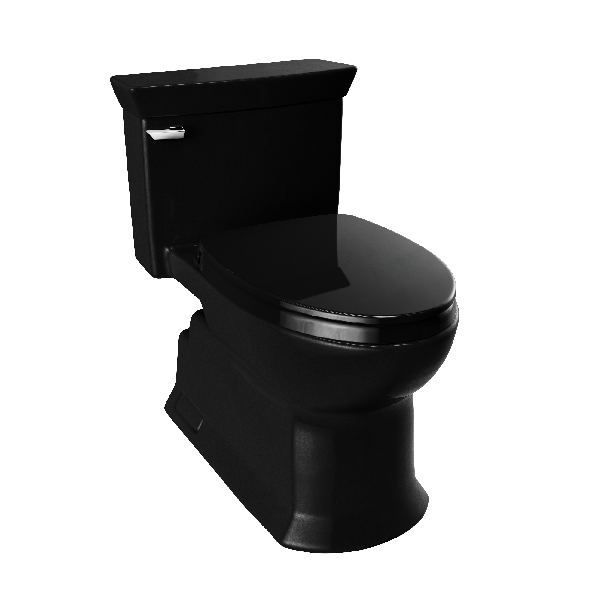 Toto Soiree One Piece Elongated Universal Height Toilet 1.28 GPF with SS124 SoftClose Seat in Ebony