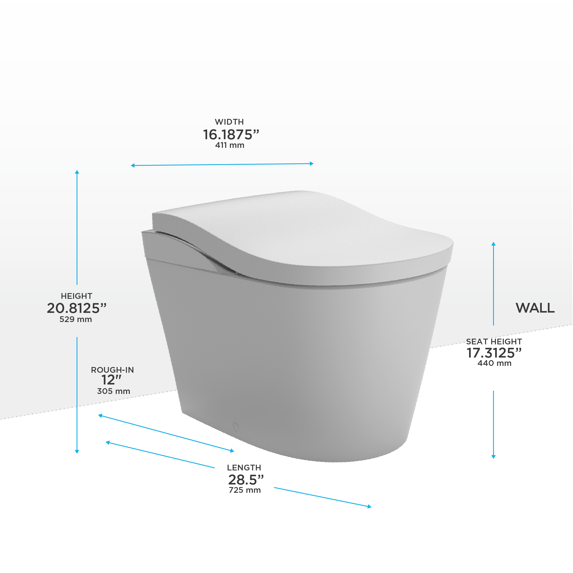 Toto Neorest LS One Piece Elongated Universal Height Toilet Dual Flush 0.8 and 1.0 GPF in Cotton White with Silver Trim