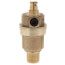 Brass air vent valve with hygroscopic cap, 1/2" NPT connection, vertical orientation.