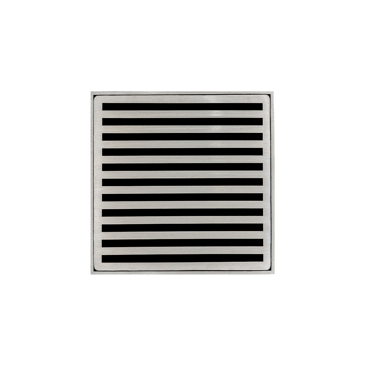 Infinity Drain 5" x 5" ND 5-2A SS Center Drain Kit: Satin Stainless