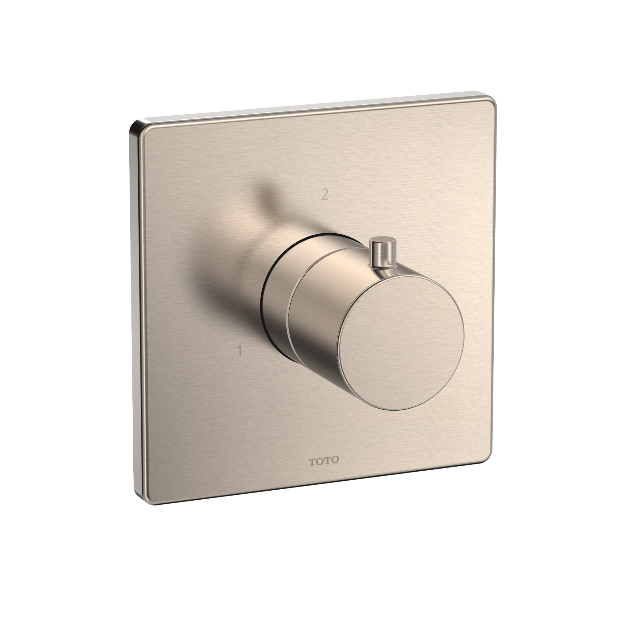 Toto Square Two-Way Diverter Shower Trim, Brushed Nickel - TBV02103U#BN