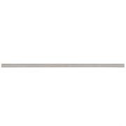 Silver-gray high speed steel planer blade with straight cutting edge, approximately 37 inches long.