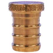 Legend Valve 1/2" PEX Plug Lead-Free DZR Brass Crimp Fitting in Forged Brass - 460-403NL