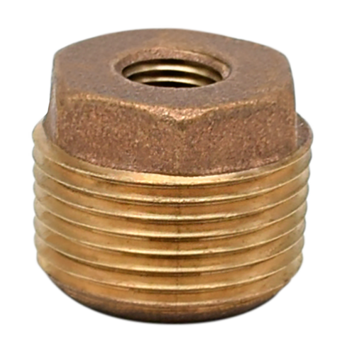 Legend Valve 1-1/4" x 1" Threaded No Lead Hex Bushing MNPT, FNPT in Cast Bronze - 310-487NL