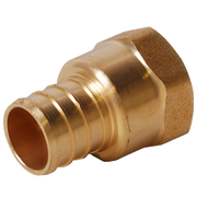 Legend Valve 1/2" PEX x 1/2" Female NPT Adapter Lead-Free DZR Brass Fitting in Forged Brass - 460-705NL