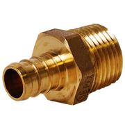 Legend Valve 2" PEX x 2" Male NPT Adapter Lead-Free DZR Brass Fitting in Forged Brass - 460-773NL