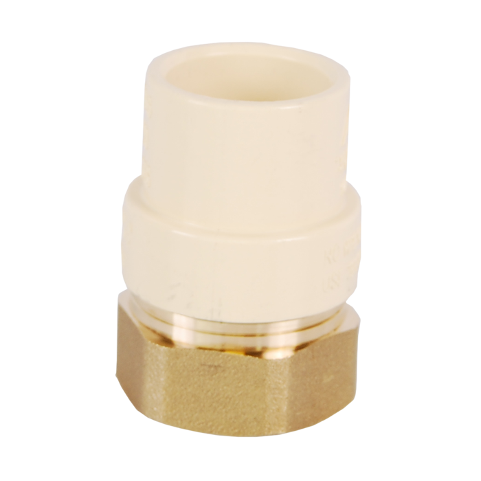 Legend Valve 1" No Lead CPVC x FNPT Transition Fitting in Forged Brass - 302-415NL
