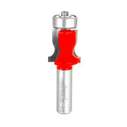 Freud 85-013 1-inch diameter router bit with red cutting head and silver shank.