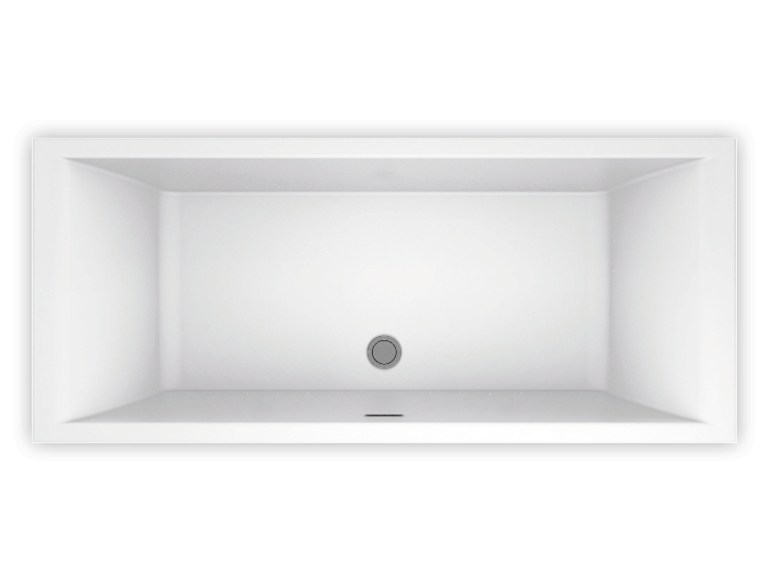 Bain Ultra Nokori 7131 Rectangular Freestanding 2-Person 45 Gallon Soaker Bathtub with 1-1/2" Standard Deck in White - BNOSRF00N-01