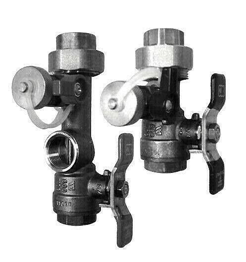 Noritz IK-WV-200-1-TH-LF Threaded Isolator Valve Kit + Relief Valve LEAD FREE