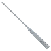 Single SDS-Plus concrete hammer drill bit with carbide tip and hexagonal shank.