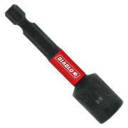 Black magnetic nut setter with red Diablo band and 3/8 inch marking on socket end.