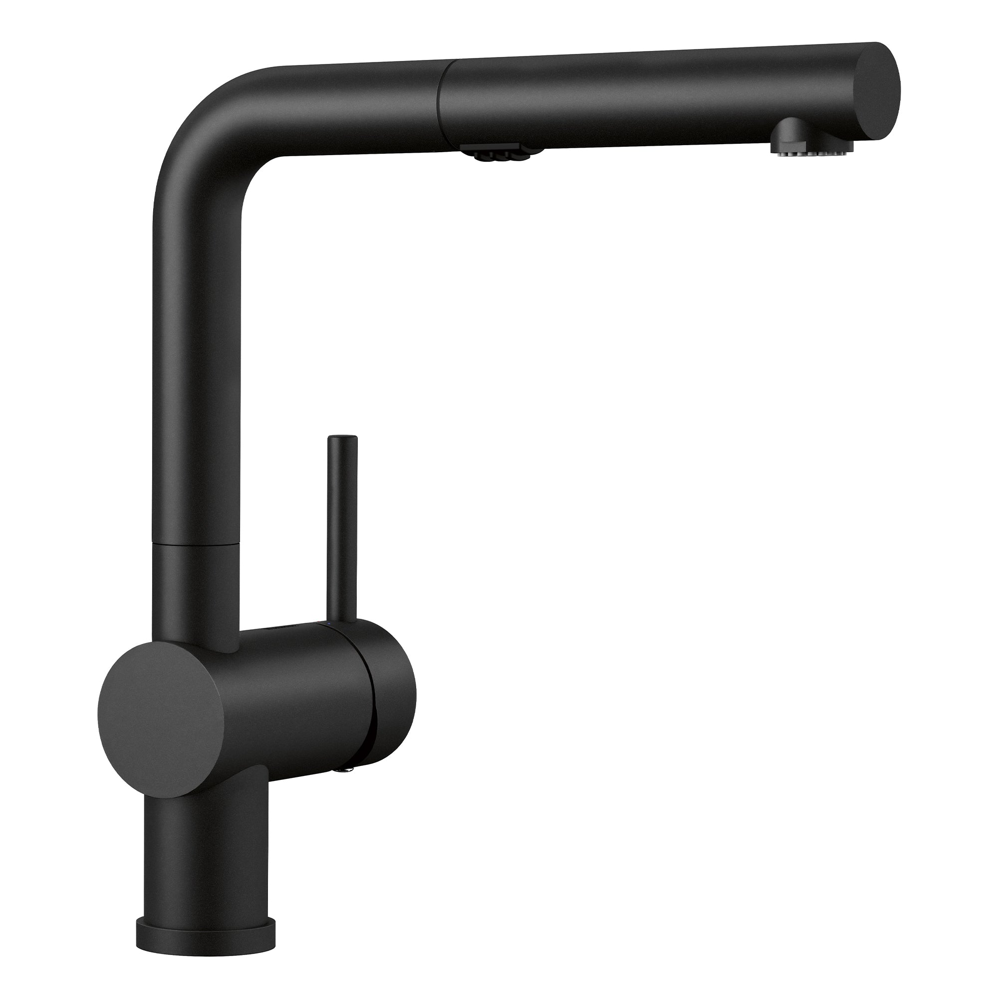 Blanco 526374: Linus Collection Pull-Out 8.69" Kitchen Faucet 1.5 GPM - Coal Black