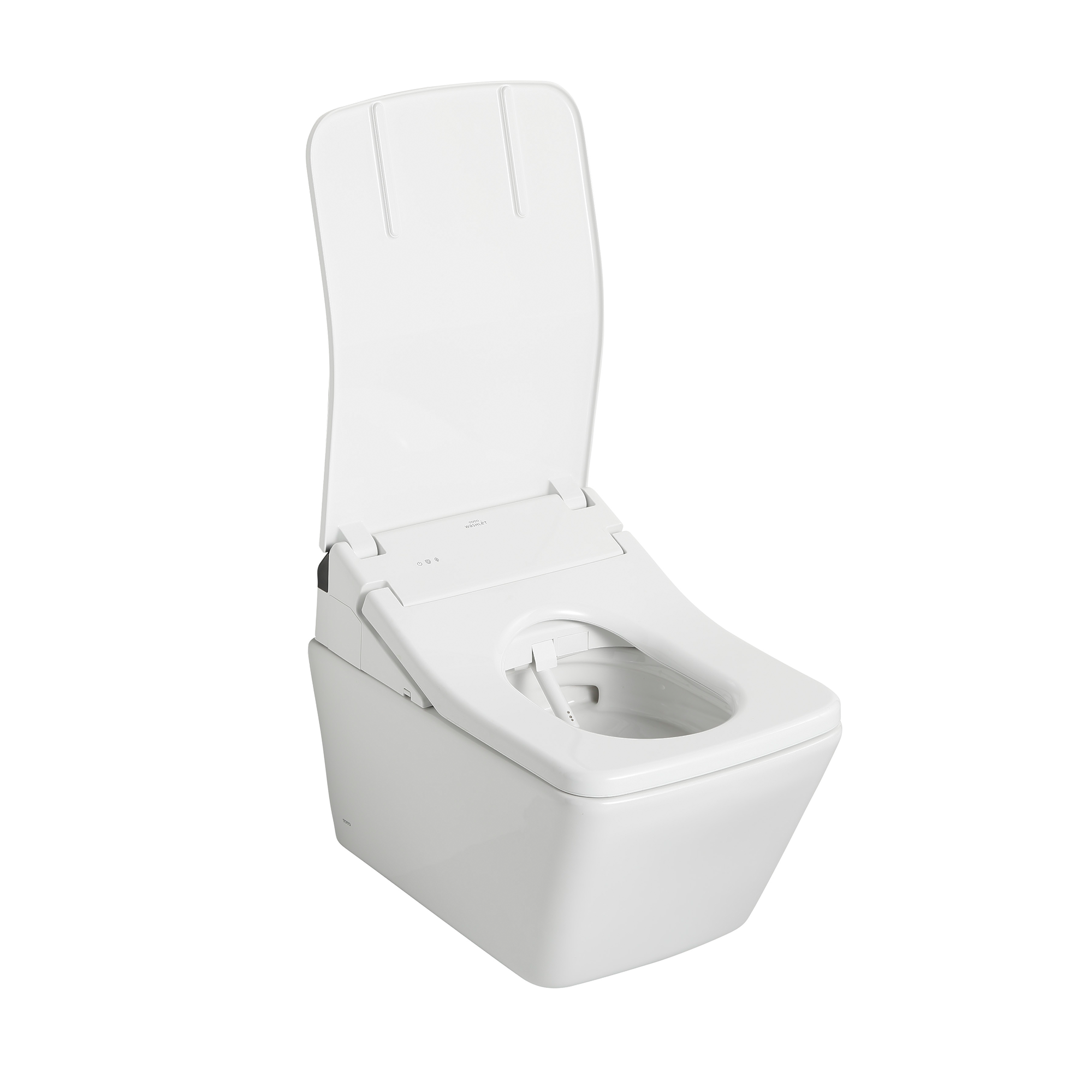 Toto SX Square Auto Flush Washlet+ Ready Electronic Bidet Toilet Seat with PREMIST in Cotton White