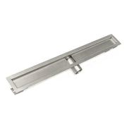 Infinity Drain 48" OC 6548 SS Linear Drain Channel: Satin Stainless
