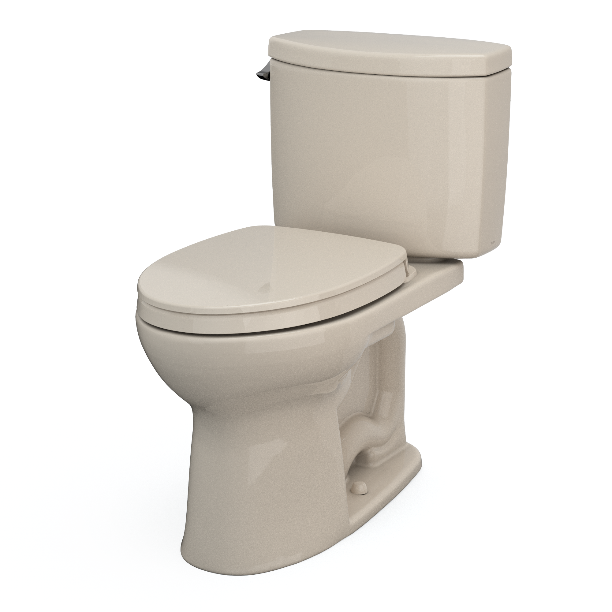 Toto Drake II Two Piece Elongated Auto Flush Washlet+ Ready Universal Height Toilet with CEFIONTECT 1.28 GPF with SS124 SoftClose Seat in Bone