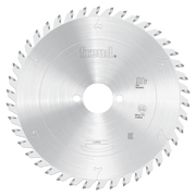 Freud 180mm circular saw blade with silver carbide-tipped teeth around the perimeter and center arbor hole.