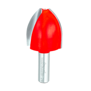 Freud vertical raised panel router bit with red cutting head and silver shank, model 99-318.