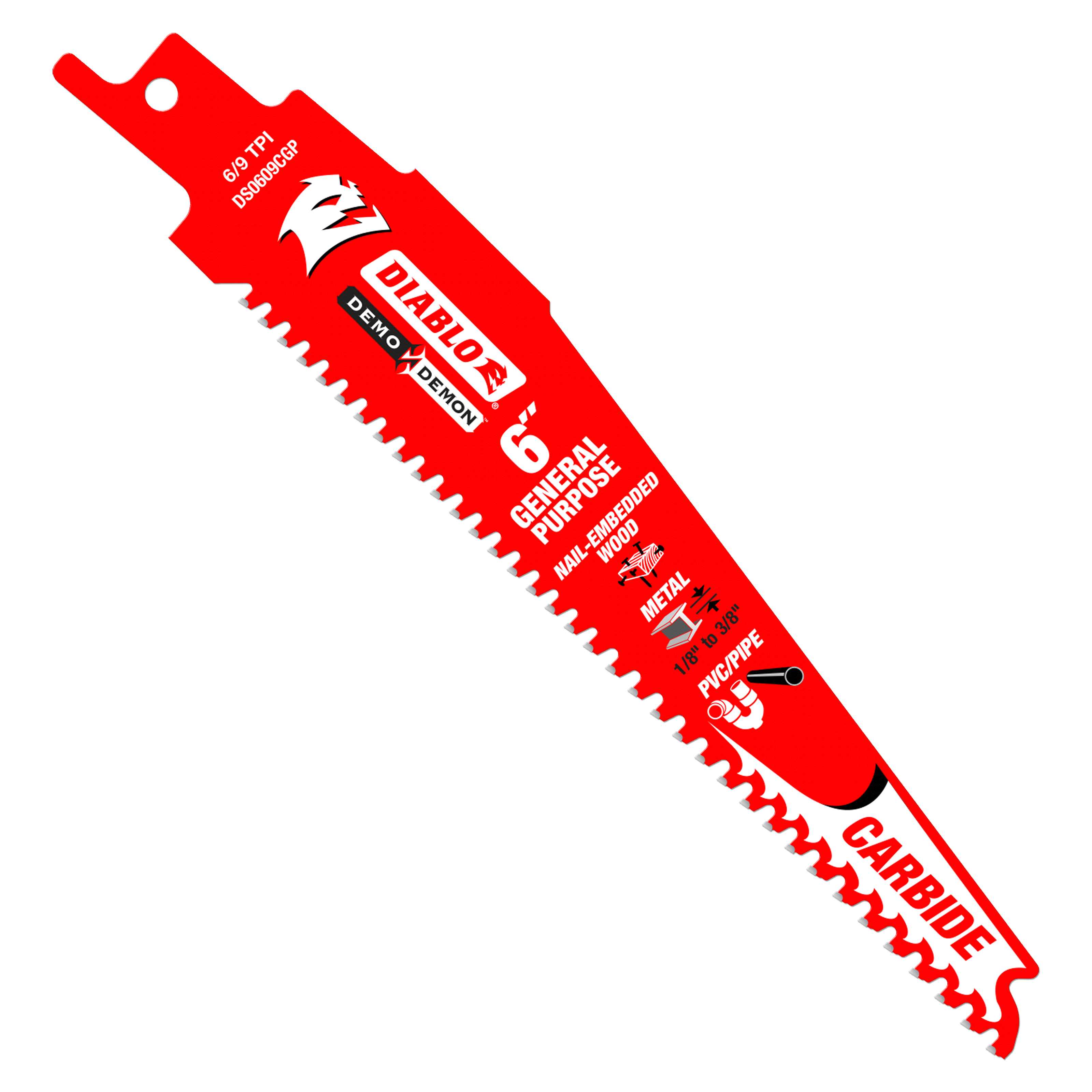 Diablo DS0609CGP10 6 in. Demo Demon Carbide General Purpose Recip (10-Pack) - 2 Pack