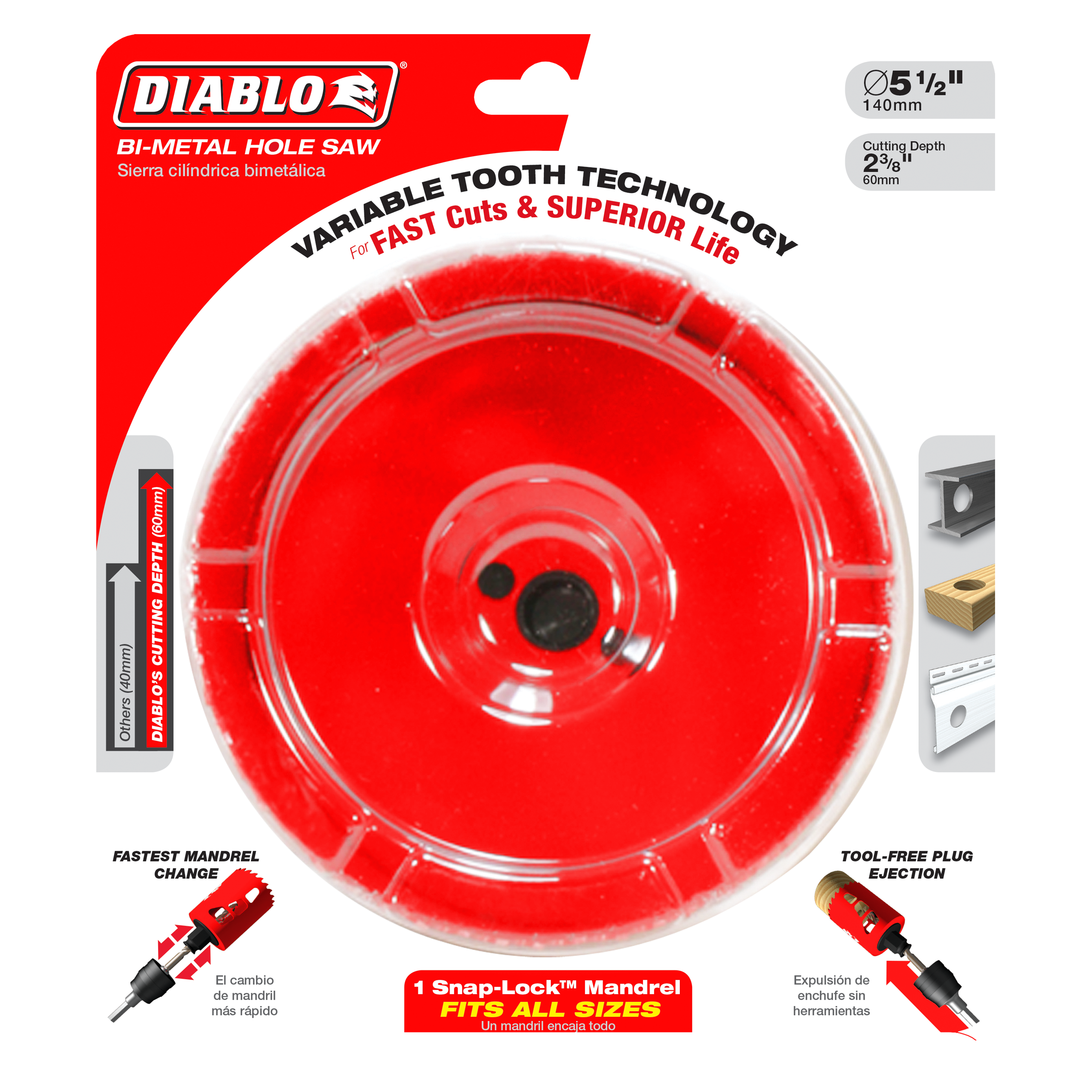 Diablo DHS5500 5-1/2 in. Hole Saw
