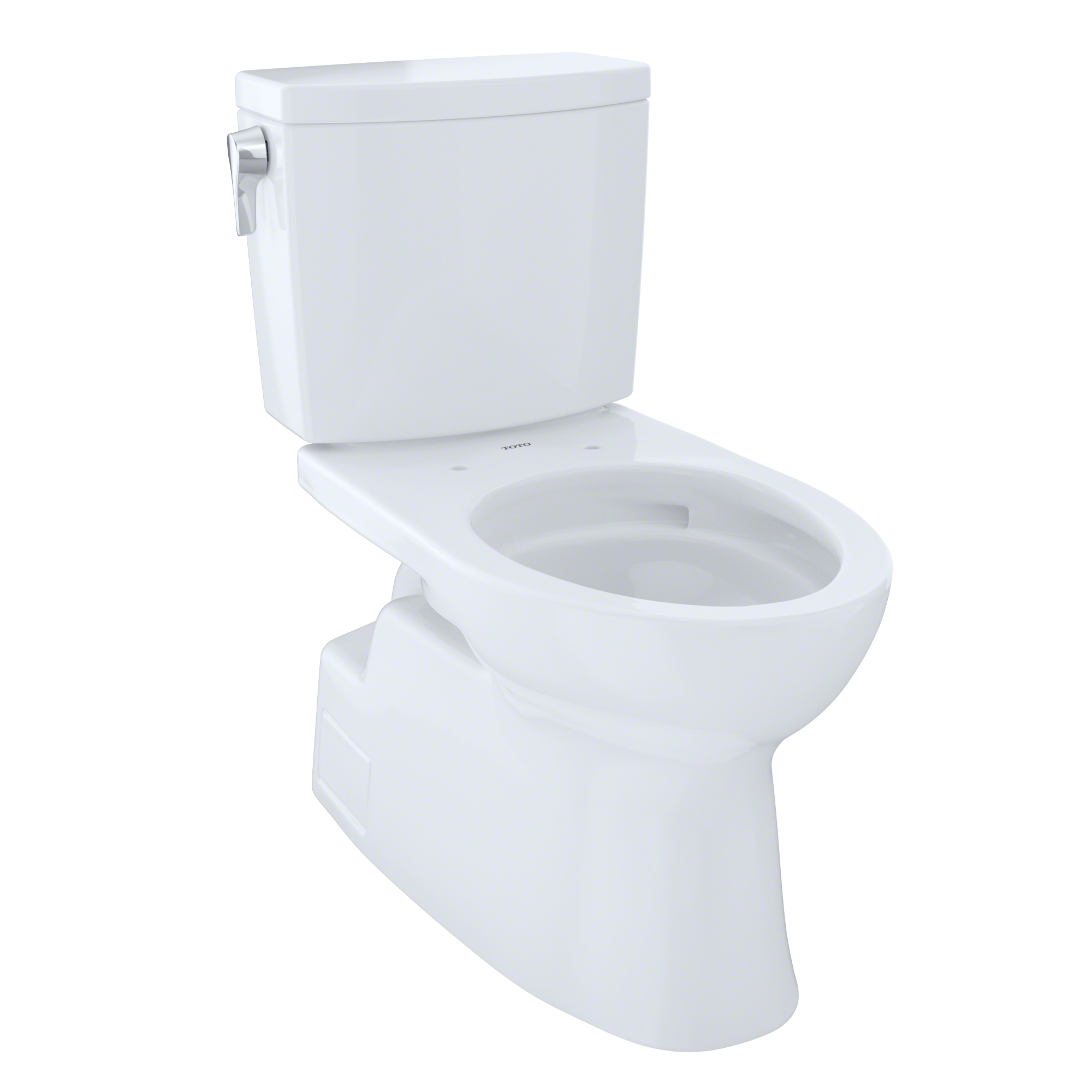 Toto Vespin II 1G Two Piece Elongated Universal Height Toilet with CEFIONTECT 1.0 GPF Less Seat in Cotton White