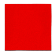 Four red square sanding sheets with adhesive backing for palm sanders.